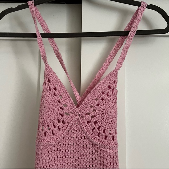 MESHKI Monica Crochet Mini Dress - Picture 4 of 7